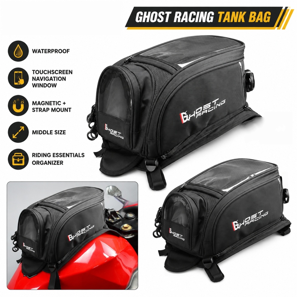 Motorcycle Gear Companies - Uniwersalna torba na zbiornik paliwa motocykla,