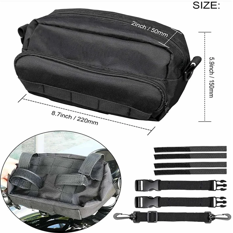 Motorcycle Gear Backpack - Przednia torba motocyklowa na kierownicę Uniwersalna