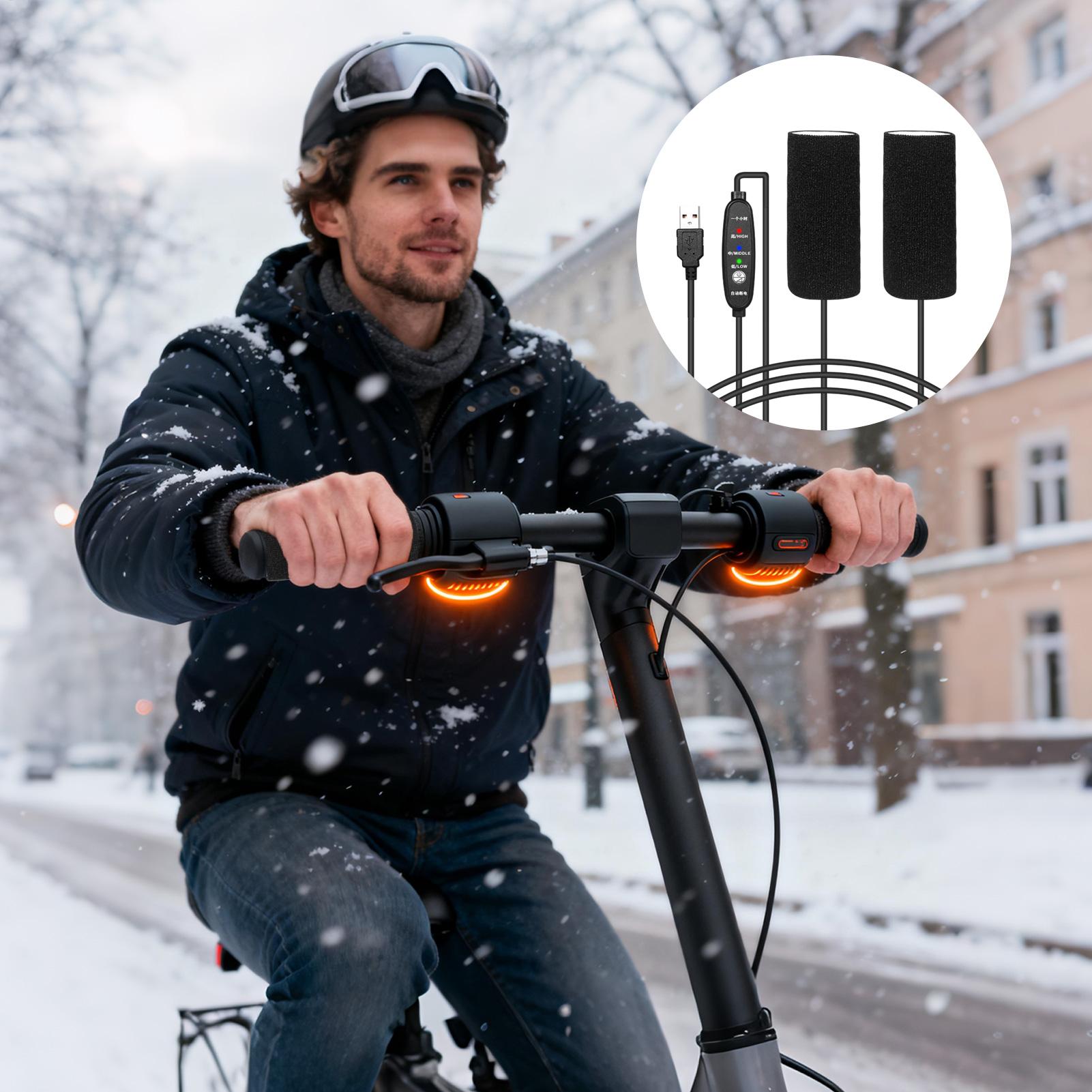 Handlebar Grip Heated - Ogrzewane manetki motocyklowe 3-stopniowe 5V z