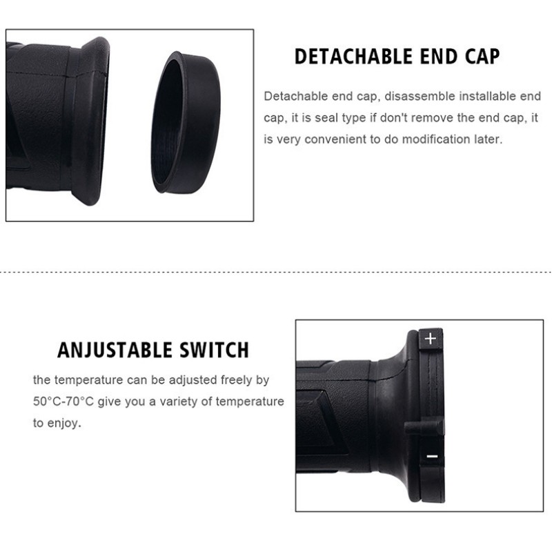 22mm motocyklowe podgrzewane u – Handlebar Grip Heated recenzja i cena